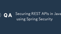 Securing REST APIs in Java using Spring Security