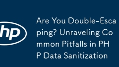 Are You Double-Escaping? Unraveling Common Pitfalls in PHP Data Sanitization