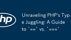 Déstaurer le jonglage du type de PHP: un guide de `==` contre `===`