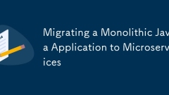Migrating a Monolithic Java Application to Microservices
