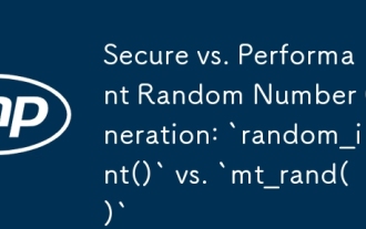 Secure vs. Performant Random Number Generation: `random_int()` vs. `mt_rand()`