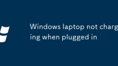 L'ordinateur portable Windows ne charge pas lorsqu'il est branché