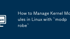 How to Manage Kernel Modules in Linux with `modprobe`