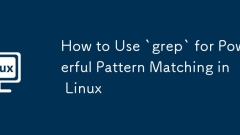 How to Use `grep` for Powerful Pattern Matching in Linux