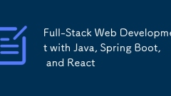 Développement Web complet avec Java, Spring Boot et React