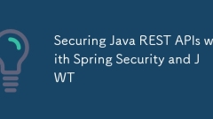 Mengamankan Java Rest API dengan Keselamatan Musim Bunga dan JWT