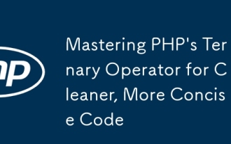 Mastering PHPs tern?rer Operator für Reiniger, pr?gnanter Code