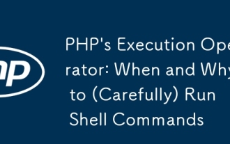 PHP的執(zhí)行操作員:何時(shí)以及為什麼(仔細(xì))運(yùn)行shell命令