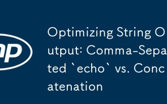Optimizing String Output: Comma-Separated `echo` vs. Concatenation