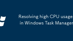 Résoudre une utilisation élevée du processeur dans Windows Task Manager
