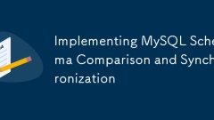 Implementierung des Vergleichs und der Synchronisation von MySQL Schema