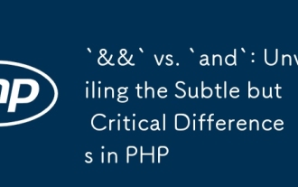`&&` vs. `and`: Unveiling the Subtle but Critical Differences in PHP