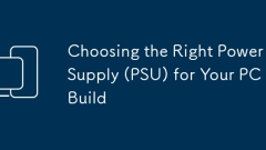 W?hlen Sie das richtige Netzteil (PSU) für Ihren PC -Build aus