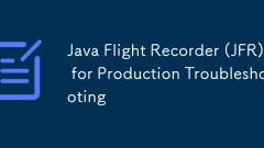 Java Flight Recorder (JFR) pour le dépannage de la production