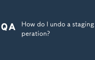 How do I undo a staging operation?