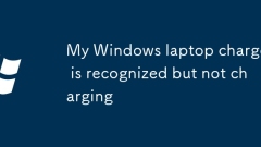 My Windows laptop charger is recognized but not charging