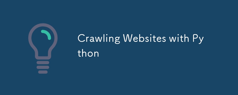 Merangkak laman web dengan python