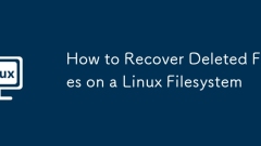Cara memulihkan fail yang dipadam pada sistem fail linux