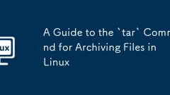 Eine Anleitung zum Befehl `tar` zum Archivieren von Dateien unter Linux