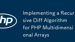 Implémentation d'un algorithme Difff récursif pour les tableaux multidimensionnels PHP