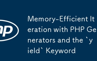 Memory-Efficient Iteration with PHP Generators and the `yield` Keyword