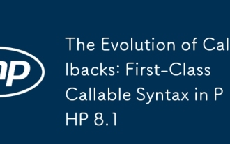 The Evolution of Callbacks: First-Class Callable Syntax in PHP 8.1