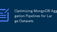 대형 데이터 세트에 대한 MongoDB 집계 파이프 라인 최적화
