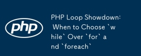PHP Loop Showdown: Wann wählen Sie 'while' über 'für' und 'foreach' aus