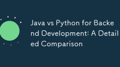 Java vs Python for Backend Development: A Detailed Comparison