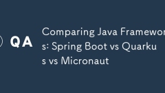 Comparing Java Frameworks: Spring Boot vs Quarkus vs Micronaut