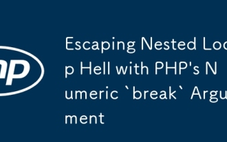 Escaping Nested Loop Hell with PHP's Numeric `break` Argument