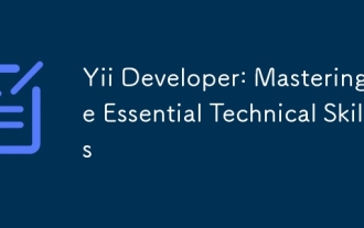YII開發人員:掌握基本技術技能