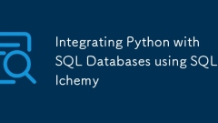 使用SQLalchemy将Python与SQL数据库集成