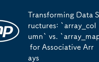 Mengubah struktur data: `array_column` vs` array_map` untuk array bersekutu