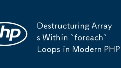 破壞現代PHP中的' foreach”循環中的陣列