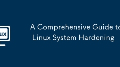 Eine umfassende Anleitung zur Verh?rtung des Linux -Systems