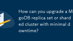 How can you upgrade a MongoDB replica set or sharded cluster with minimal downtime?