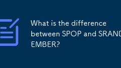 What is the difference between SPOP and SRANDMEMBER?