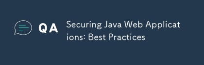 確保Java Web應用程序：最佳實踐
