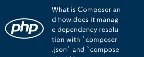 What is Composer and how does it manage dependency resolution with `composer.json` and `composer.lock`?