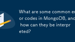 What are some common error codes in MongoDB, and how can they be interpreted?