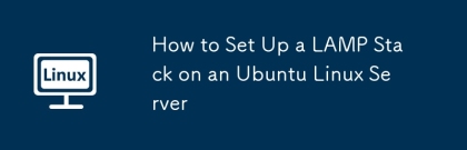 Ubuntu Linux 서버에서 램프 스택을 설정하는 방법