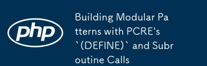 PCRE의`(정의)`및 서브 루틴 호출로 모듈 식 패턴을 구축합니다