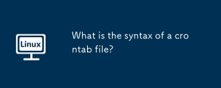 What is the syntax of a crontab file?