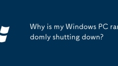 Why is my Windows PC randomly shutting down?