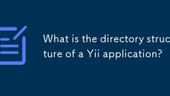 What is the directory structure of a Yii application?