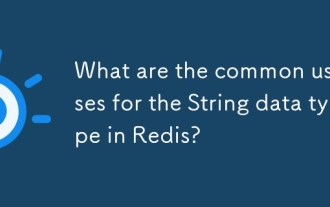 Was sind die üblichen Anwendungsfälle für den String -Datentyp in Redis?