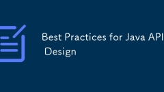 Best Practices for Java API Design
