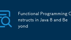 Functional Programming Constructs in Java 8 and Beyond