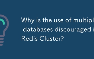 Why is the use of multiple databases discouraged in Redis Cluster?